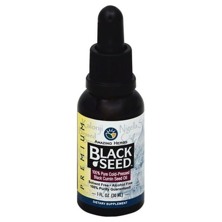 - Amazing Herbs Amazing Herbs Black Seed Oil - Cold Pressed - Premium - 1Ounce