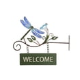 thumbnail image 1 of IH Casa Decor Hanging Metal Dragonfly Welcome Sign, 1 of 3