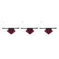 thumbnail image 1 of Methold Mascota Bandana Bowknot Mascota Pañuelo Algodón Decoración Animal Babero Bufanda con Collar, Rojo Negro, L Type2 NO2, 1 of 6