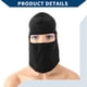 thumbnail image 5 of Máscara facial balaclava única de Bargains con agujero para gafas corta, capucha para sol de esquí, máscaras para motocicleta y ciclismo, 1 pieza negra, 5 of 6