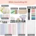 thumbnail image 2 of Kit para llevar un diario bíblico, suministros de estudio bíblico Vienrose, 75 tabletas, 2 of 7