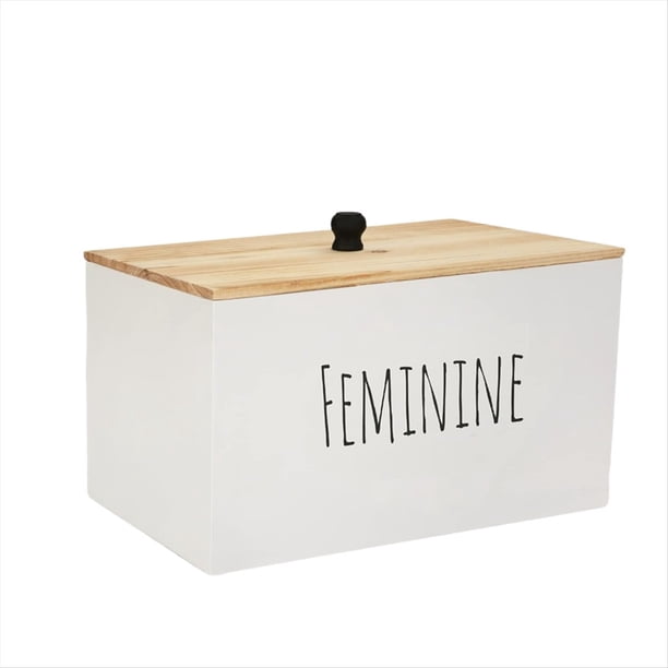 PortapañOs para BañO, Caja de Madera Femenina, Organizador de Productos para Mujer, DecoracióN RúStica