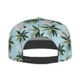thumbnail image 4 of Balery Baseball Cap Flat Bill Hats for Men Adjustable Size for Running Workouts and Outdoor Activities All Seasons Dad Hat(Flamingos And Palms ), 4 of 9