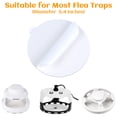 thumbnail image 4 of DUNCHATY 40 Pack Refillable Sticky Flea Trap Discs, 5.4in Glue Boards for Flying Insects, Non-Toxic Replacement Pads for Mosquito, Fly & Bed Bug Traps, Safe Around Pets & Kids for Home Use, 4 of 8