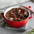 thumbnail image 3 of Merten & Storck 5.3QT Dutch Oven with Lid, Lightweight Enameled Iron, Oven Safe, Metal Utensil Safe, Red, 3 of 10