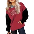thumbnail image 1 of TIWEKE Trendy Girls Hoodies Sweater Long Sleeve Color Matching Printed Letters for Active Kids,4-5 Years, 1 of 4