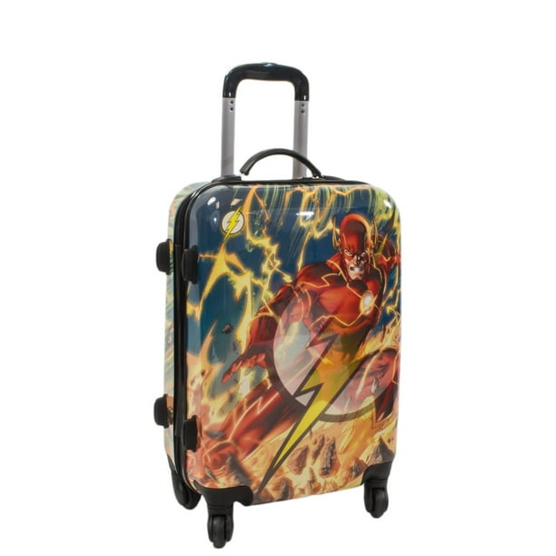 DC Comics DC Comics Flash 21 Inch Spinner Rolling Luggage Suitcase