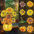 thumbnail image 3 of Set de construcción Maymeledi Sunflower con jarrón inspirado en Van Gogh, 3 of 7