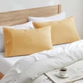 thumbnail image 3 of Nestl Pillow Cases, 1800 Series Luxury Soft Microfiber Queen/Standard Pillow Cases Set of 2 (20"x30"), Breathable & Easy Care Pillow Covers, Camel Gold,, 3 of 6