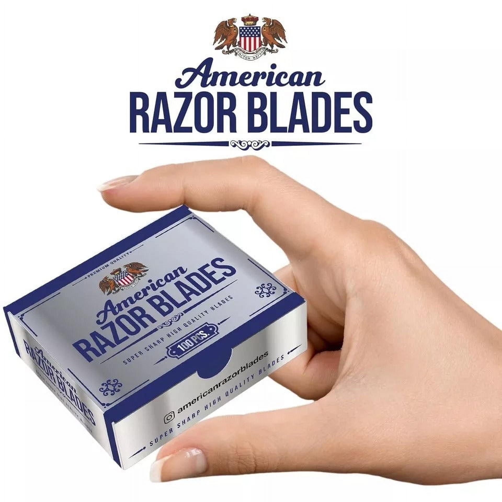 The Shave Factory American Razor Blades - Single Edge Razor Blades - Pack of 10