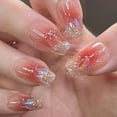 thumbnail image 2 of Feildoo Semi Cured Gel Press on Nail Strips Tie Dye, Gel Nail Stickers, 24Pcs, Y06B133E, NO.37, 2 of 7