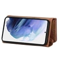 thumbnail image 6 of Dteck for Samsung Galaxy S25+ Case with Crossbody Strap, Galaxy S25 + Plus Wallet Phone Case with Wrist Strap Credit Card Slots Zipper Pocket, PU Leather Folio Stand Cover,Brown, 6 of 6