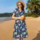 thumbnail image 4 of Balery Dinosaur Vestidos sueltos de manga corta para mujer, vestidos de verano 2025, vestidos casuales de corte A con vuelo., 4 of 6