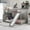 Gray, variant on [US IN STOCK] Twin over Twin Bunk Bed with Convertible Slide and Stairway, Gray