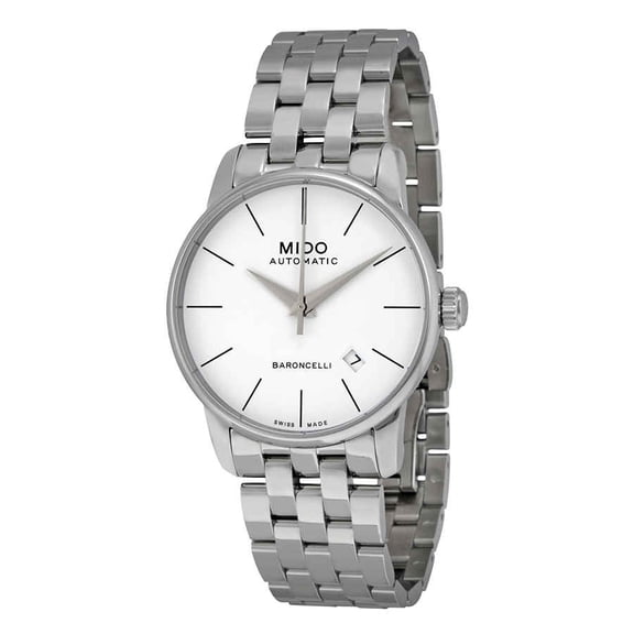 Mido Baroncelli Automatic White Dial Stainless Steel Men's Watch M86004761