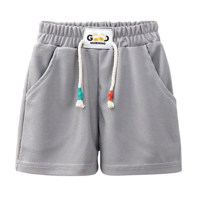RIJOPUTY Shorts Garçon Taille 7 Shorts Athlétiques pour Garçons Shorts Rouges Shorts de Vélo avec Poches Vêtements Bébé Garçon 3 Mois Vêtements Garçon de 8 Ans Vêtements Garçon Taille 4, 12-13 Ans