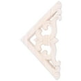 thumbnail image 5 of 8*8cm Wood Carved Corner Onlay Applique Decor Furniture Craft Unpainted, 5 of 8