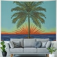 thumbnail image 4 of BCIIG  Epic Tropical Paradise Surf Wave Palm Tree Tapestry Tablecloth Beach Sheet Wall Art Huge  50x40inch, 4 of 6