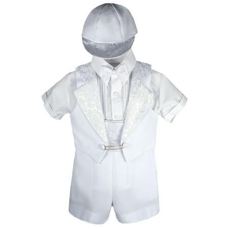 

Baby Boy Toddler White Christening Formal Tuxedo Suit 0M to 2yrs
