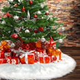 thumbnail image 1 of Falda XOYO para árbol de Navidad, piel sintética blanca, 150 cm de diámetro, 1 of 6