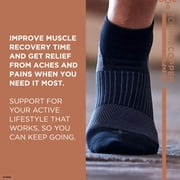 Tommie Copper Sport Compression Low Cut Socks, 3-Pack, Black, Small/Medium