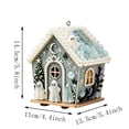thumbnail image 2 of Eagokdc Halloween DIY Diamond Art Kits Wooden House Shaped Pearl Painting Kits for Adults, Home Decor Art Craft Kit Upgraded Beads Craft for Holiday Family Activity, 2 of 5