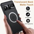 thumbnail image 4 of Compatible Google Pixel 7 Pro Case with Magnetic Adsorption & Safety Lock,Luxury Translucent Clear PC with Metal Black Cover Google Pixel Pro 7 Protective Phone Case for Google Pixel 7 Pro Case, 4 of 15