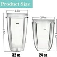 thumbnail image 6 of 32oz Replacement Cup for Nutribullet 600W/900W, Replacement Parts Replacement Cups for Nutribullet, 6 of 11