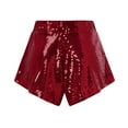 thumbnail image 2 of Hienoo Women's Sparkly Sequins High Waist Shorts for Stage Performance Dancing, Sizes S-XL, 2 of 5