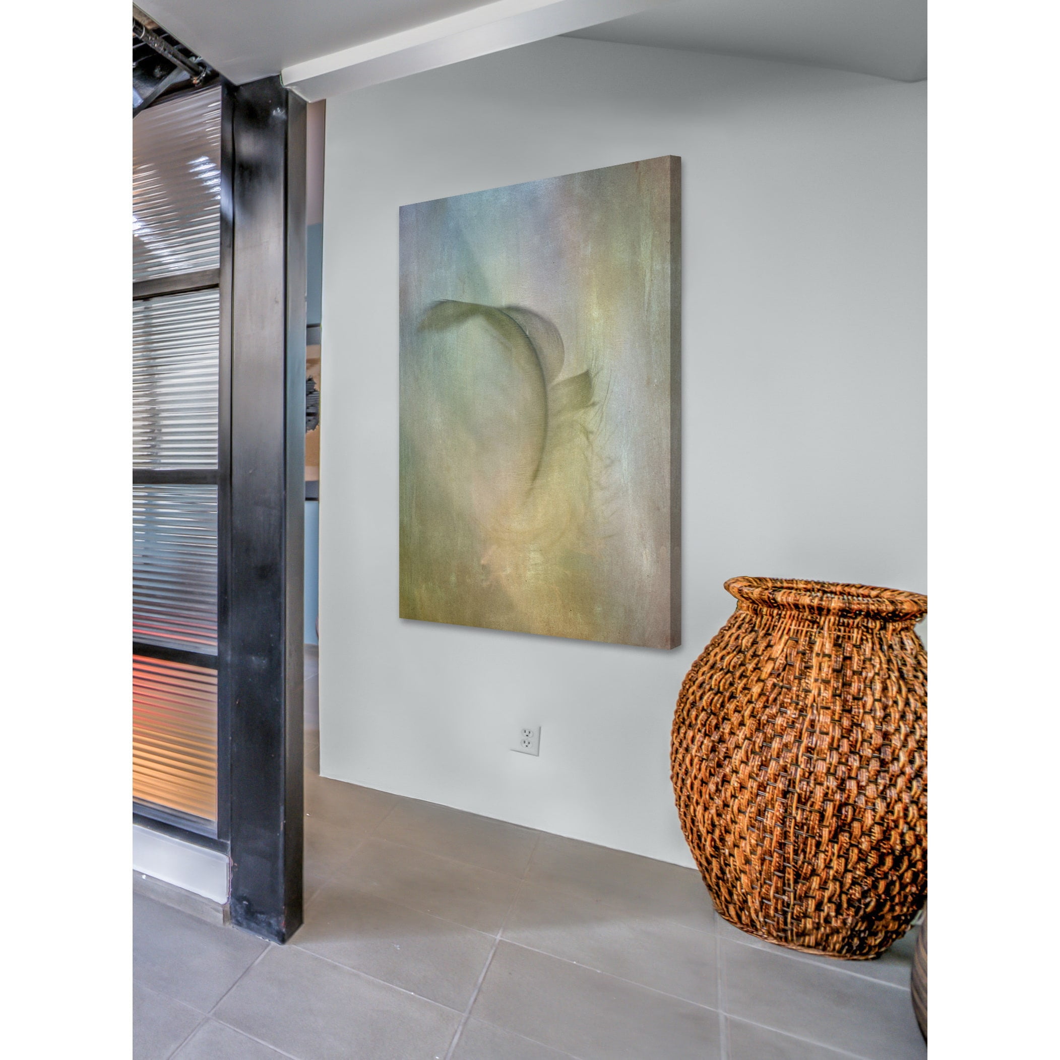 "Falling Feather" Painting Print on Wrapped Canvas