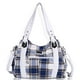 thumbnail image 1 of Bolso de mano Angel Barcelo Roomy Fashion Hobo de piel lavada azul, 1 of 6