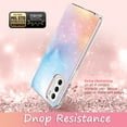 thumbnail image 5 of Moto G Stylus 2022 Case, Rosebono Bling Glitter Sparkle Laser Blue Pink Ultra Transparent Skin Cover Shockproof Case for Motorola G Stylus 2022, 5 of 5
