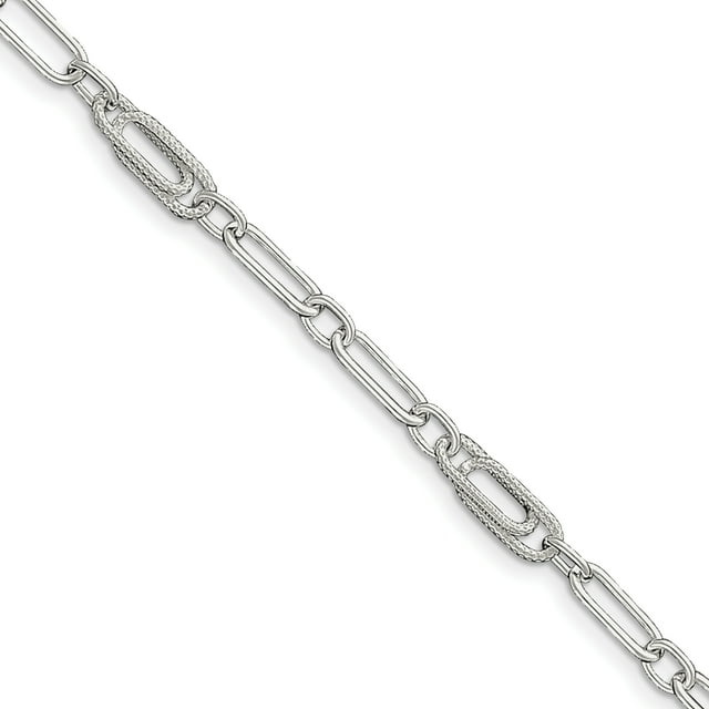 925 Sterling Silver Link Anklet Ankle Bracelet Chain Cable
