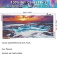 thumbnail image 5 of YALKIN Waterfall Large Diamond Painting Kits for Adults (35.5 x 15.7 inch), 5D Diamond Art Full Round Drill DIY Embroidery Pictures Arts Paint by Number Kits for Home Wall Decor, 5 of 9