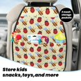 thumbnail image 5 of Fuzoiu Ladybug And Bee Print 2 Pack Kick Mat Back Seat Protector With 3 Storage Pockets, Universal Car Seat Back Organizer For Kids Pets, Waterproof Backseat Protector For Most Car, 5 of 8