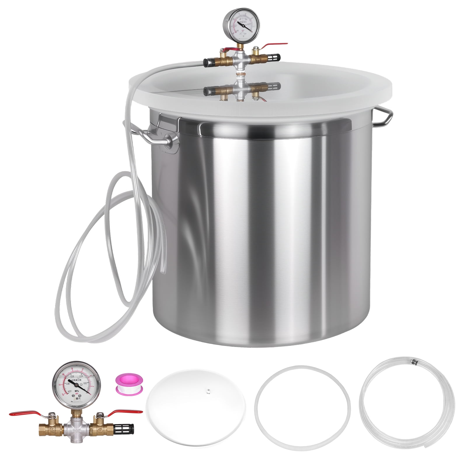 golytefs 304 Stainless Steel Vacuum Chamber for Silicone Epoxy Wood Stabilizing (40*40cm)