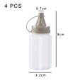 thumbnail image 2 of 8pcs Condiment Squeeze Bottles-Seasoning Box Four Suit Jam Extruded Bottles Set Barbecue Tuning Bottle Home Sauce Bottle Kitchen Transparent Flavor Four Extrusion Bottles, 2 of 7