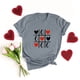 thumbnail image 2 of Camiseta de mujer Camisetas divertidas y lindas de manga corta Camiseta de otoño Hearth Love Camiseta de regalo Tops Blusa Regalo para parejas Pompotops hfajkhk124800, 2 of 6