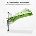 thumbnail image 5 of PURPLE LEAF 8' X 8' Patio Umbrella for pool 7' High Offset Cantilever Umbrella for Poolside, 360° Rotation Outdoor Umbrella, Apple Green, 5 of 14