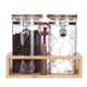 thumbnail image 1 of Frascos de almacenamiento de vidrio KKC Coffee Bean 1200 ml herméticos con cuchara, 1 of 7