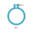thumbnail image 1 of Unatoiry 3-10 inch Plastic Cross Stitch Machine Embroidery Hoop Ring Sewing Tool Random Color 9 Inches 1Set, 1 of 5