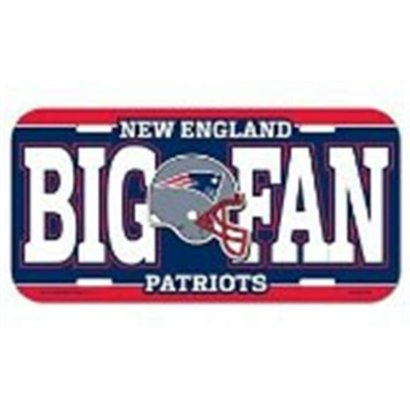 New England Patriots License Plate