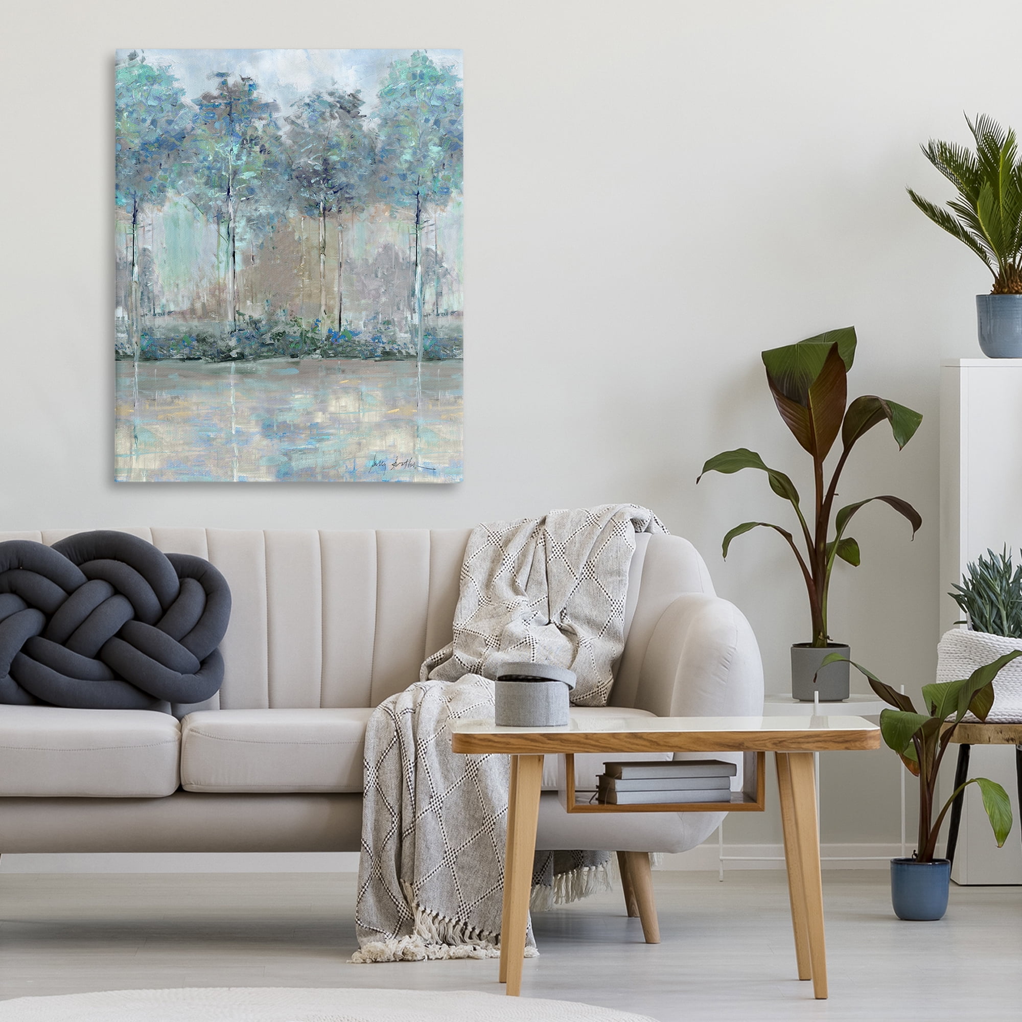 Stupell Industries Subdued Impression of Trees Canvas Wall Art, design by Sally Swatland