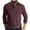 Dark red, variant on BLTIBY Mens Long Sleeve Shirts Spring Fall Solid Color Button Down Lapel Shirt Fashion Casual Pullover Tops 2025 Apricot XXL