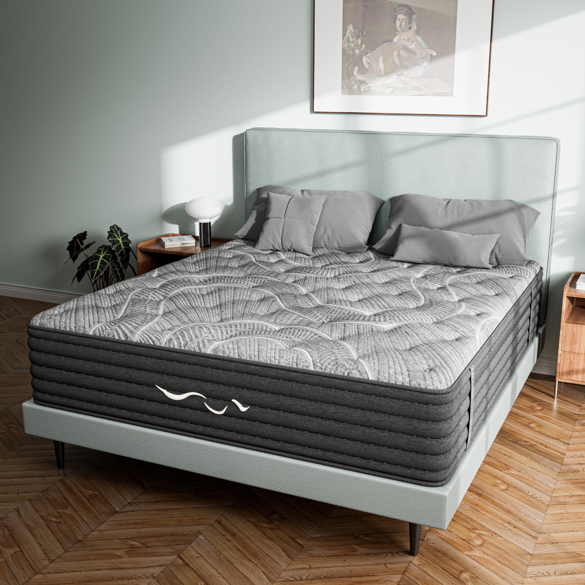 Babo Care 12 inch Twin Mattress in a box,Double Sided Hybrid Mattress with Cooling Gel Memory Foam,Motion Isolation,Medium Firm