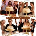 thumbnail image 6 of 7 Pcs Metal Dessert Table Display Set, Rectangular Gold Cake Stand, Metal Cake Pedestal Stands, Round Cupcake Display Stand for Wedding Birthday Holiday Tea Party, 6 of 6