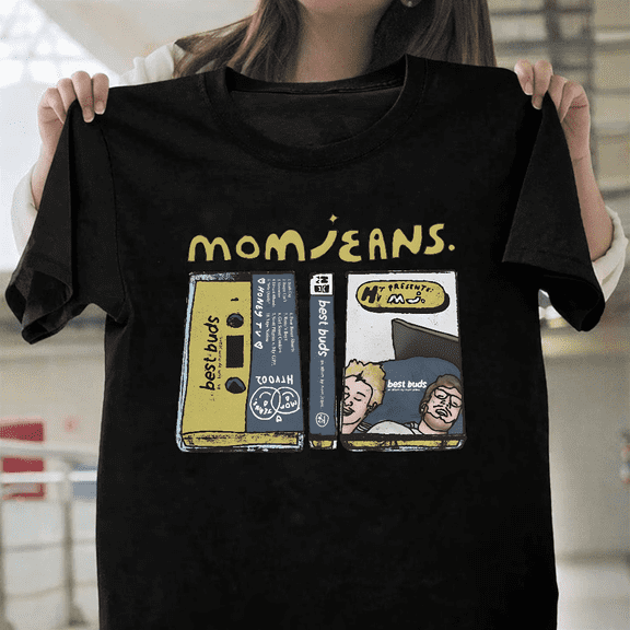 Mom Jeans Band Graphic Print Rock Music Indie Alternative Unisex T-Shirt, up to size 3XL.