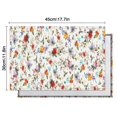 thumbnail image 5 of Pioneer Flower Floral Print Pattern Summer Placemats Table Placemats Set Of 6-Linen Kitchen Washable Placemats Table Mats 12x18 Inch Non-Slip Heat Resistant, 5 of 5