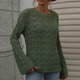 thumbnail image 4 of Tops de Mujer Camisas de Manga Larga Otoño Tallas Grandes Casual Cuello en V Blusa Suelta Estampada Odeerbi ODB148906, 4 of 5