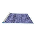thumbnail image 2 of Ahgly Company Machine Washable Indoor Round Abstract Blue Modern Area Rugs, 7' Round, 2 of 4